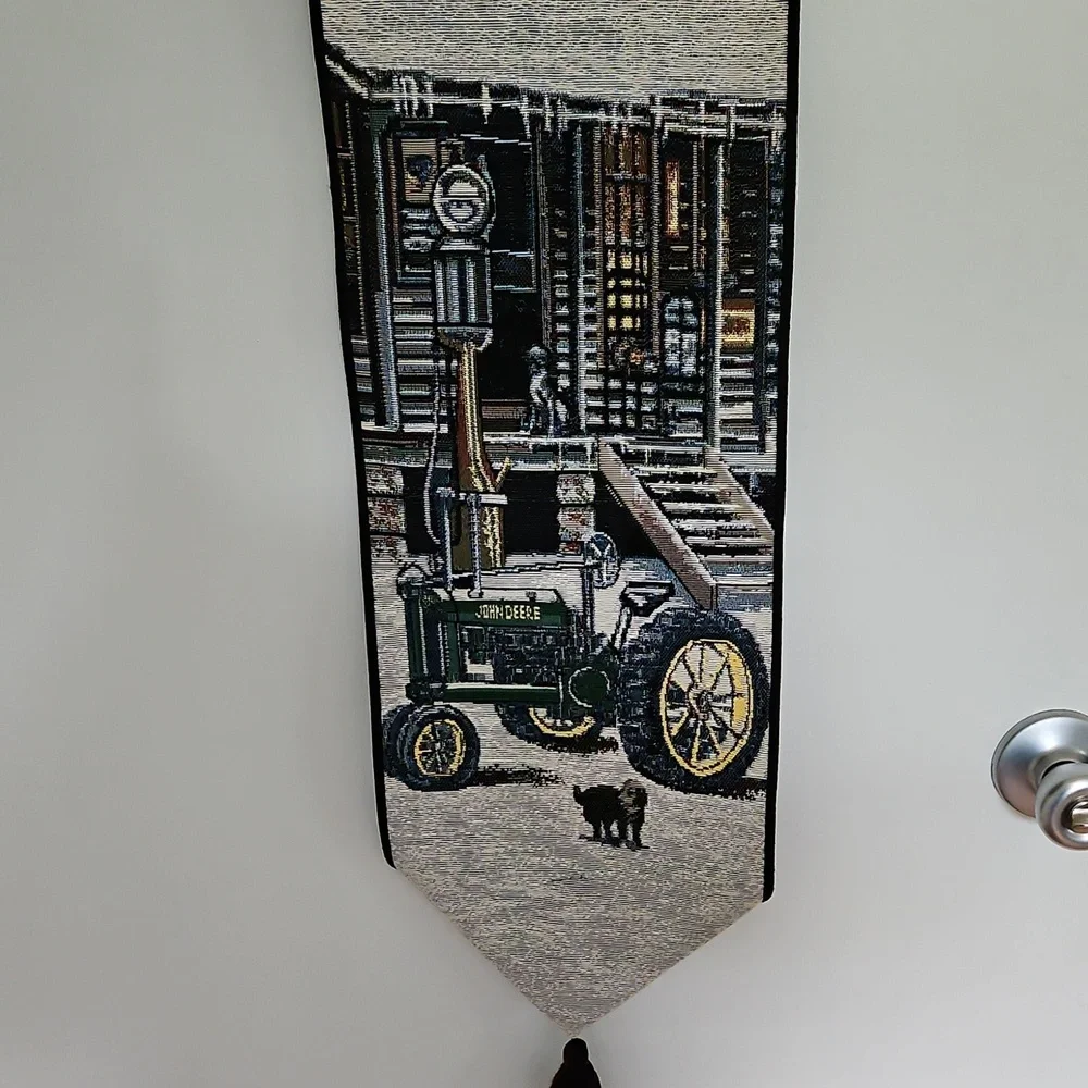 Vintage Coca Cola & John Deere The Gathering Place Bell Pull Tapestry NC, USA